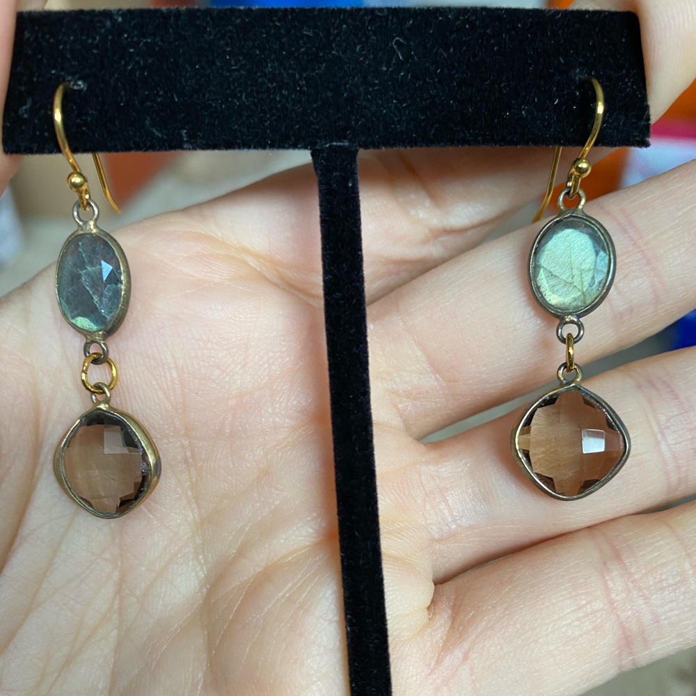 Semi precious stone earrings
